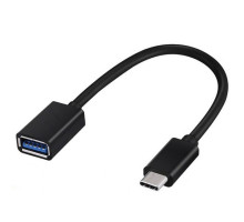 Перехідник OTG WALKER USB to Type-C black