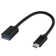 Перехідник OTG WALKER USB to Type-C black