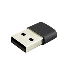 Перехідник WALKER Type-C to USB (для заряджання з USB адаптером) black