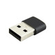 Перехідник WALKER Type-C to USB (для заряджання з USB адаптером) black