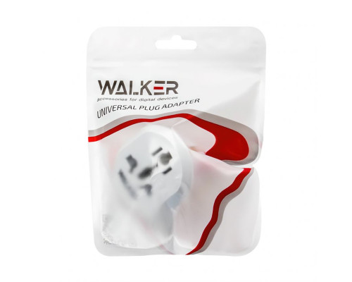 Адаптер для розетки WALKER WH-01 white