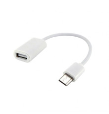 Перехідник OTG WALKER Micro to USB2.0 white