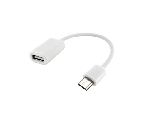 Перехідник OTG WALKER Micro to USB2.0 white