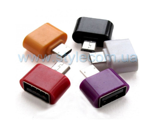 Перехідник OTG WALKER Micro to USB2.0 (NO-02) mix color