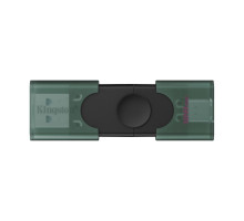 Флеш-накопичувач Kingston 128GB DataTraveler DuoG2 USB-A + USB-C 3.2 Gen1 Black/Green (DTDEG2/128GB)