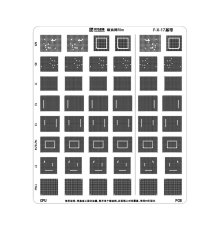 Трафарет UV Amaoe F-X-17, iPhone X - 17Pro Max PLS-00-00156618