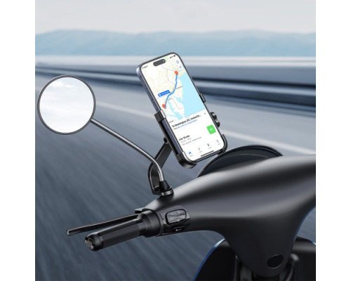Вело/мото тримач XO C141 Bicycle Metal Cell Phone Holder Чорний mag-692068085650330229