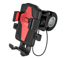 Вело/Мото тримач Hoco CA73 Flying one-touch bicycle/motorcycle universal holder Чорний mag-6931474731753145071