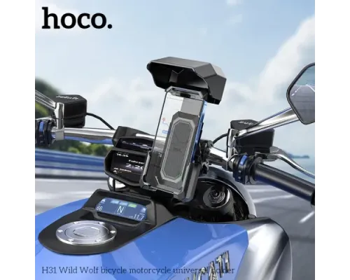 Вело/Мото тримач Hoco H31 Wild Wolf bicycle motorcycle universal holder Чорний mag-6942007614450146155