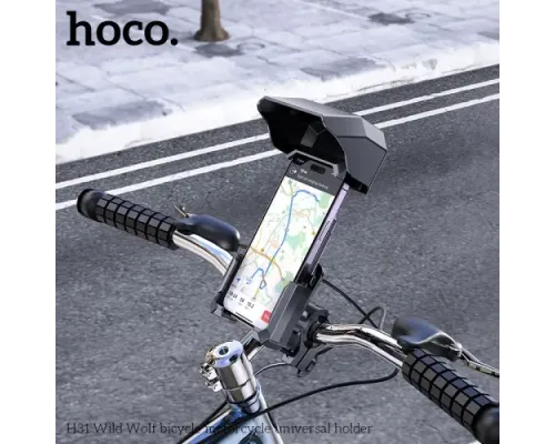 Вело/Мото тримач Hoco H31 Wild Wolf bicycle motorcycle universal holder Чорний mag-6942007614450146155