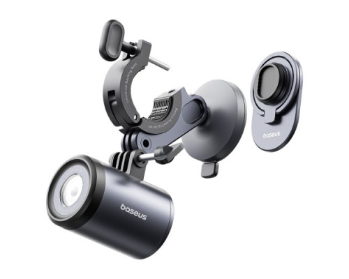 Тримач + Вело фонарик Baseus PrimeTrip Series Dual-Color Bike Light 2-in-1 Set Black C12569000121-00 mag-6932172667337135936