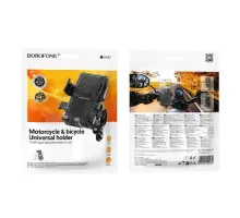 Вело/мото тримач BOROFONE BH137 Knight motorcycle bicycle universal holder чорний mag-6941991122934146056