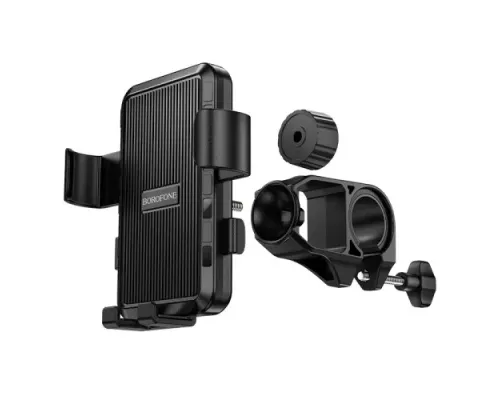 Вело/мото тримач BOROFONE BH137 Knight motorcycle bicycle universal holder чорний mag-6941991122934146056