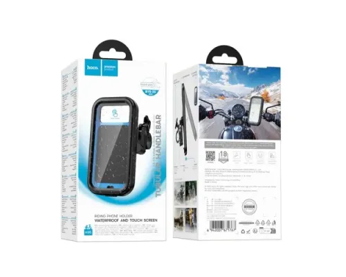 Вело/Мото тримач Hoco H95 Bendito waterproof riding holder black mag-6942007671767153785