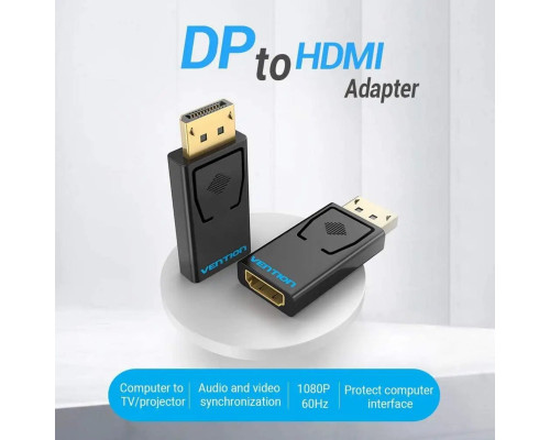 Адаптер Vention DP Male to HDMI Female Adapter Black (HBKB0) (HBKB0)