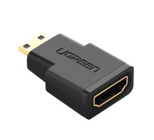 Адаптер UGREEN Mini HDMI Male to HDMI Female Adapter (Black)(UGR-20101) (UGR-20101)