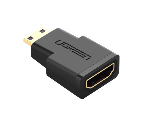 Адаптер UGREEN Mini HDMI Male to HDMI Female Adapter (Black)(UGR-20101) (UGR-20101)