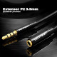 Кабель Vention Cotton Braided 3.5mm Audio Extension Cable 0.5M Black Metal Type (BHBBD)