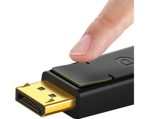 Кабель UGREEN DP Male to Male Cable 1m (Black) (UGR-10244)