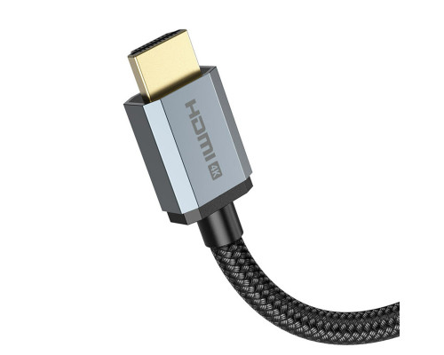 Кабель HOCO US03 HDTV 2.0 Male to Male 4K HD data cable(L=3M) Black (6931474777294)