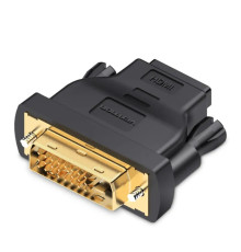 Адаптер Vention DVI(24+1) Male to HDMI Female Adapter Black (ECDB0) (ECDB0)