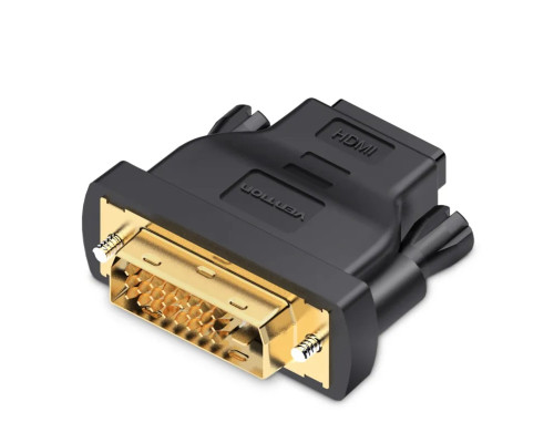 Адаптер Vention DVI(24+1) Male to HDMI Female Adapter Black (ECDB0) (ECDB0)