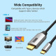 Кабель Vention Cotton Braided USB-C to HDMI Cable 1.5M Black Aluminum Alloy Type (CRBBG)