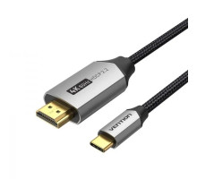 Кабель Vention Cotton Braided USB-C to HDMI Cable 1.5M Black Aluminum Alloy Type (CRBBG)