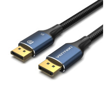 Кабель Vention Cotton Braided DP Male to Male HD Cable 8K 1.5M Blue Aluminum Alloy Type (HCELG)