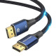 Кабель Vention Cotton Braided DP Male to Male HD Cable 8K 1.5M Blue Aluminum Alloy Type (HCELG)