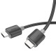 Кабель HOCO US08 HDTV 2.0 male-to-male 4K HD data cable(L=1M) Black (6931474799388)