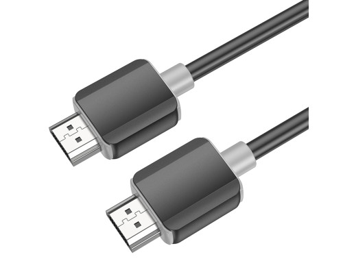 Кабель HOCO US08 HDTV 2.0 male-to-male 4K HD data cable(L=1M) Black (6931474799388)