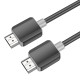 Кабель HOCO US08 HDTV 2.0 male-to-male 4K HD data cable(L=1M) Black (6931474799388)