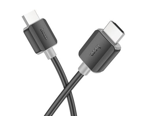 Кабель HOCO US08 HDTV 2.0 male-to-male 4K HD data cable(L=1M) Black (6931474799388)
