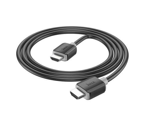 Кабель HOCO US08 HDTV 2.0 male-to-male 4K HD data cable(L=1M) Black (6931474799388)