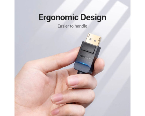 Кабель Vention DP to VGA Cable 2M Black (HBLBH) (HBLBH)