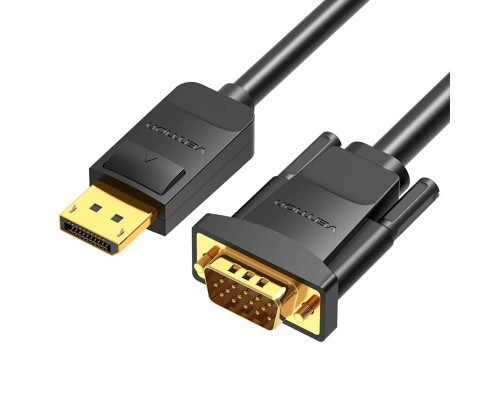 Кабель Vention DP to VGA Cable 2M Black (HBLBH) (HBLBH)