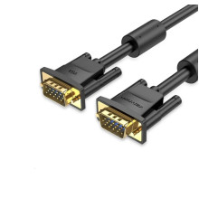 Кабель Vention VGA(3+6) Male to Male Cable with ferrite cores 1M Black (DAEBF) (DAEBF)