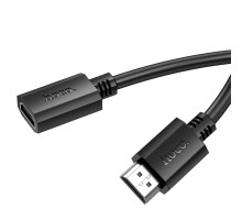 Кабель HOCO US13 HDTV male to HDTV female HD extension data cable(L=1M) Black (6942007628242)