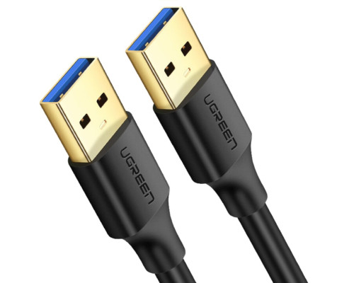 Кабель UGREEN USB-A 3.0 Male to Male Cable 1m (Black) (UGR-10370)