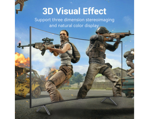 Кабель Vention DP 1.4 Male to Male HD Cable 8K 2M Black (HCDBH) (HCDBH)