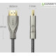 Кабель UGREEN HD131 HDMI Carbon Fiber Zinc Alloy Cable 2m (Gray) (UGR-50108) (UGR-50108)