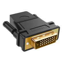 Кабель UGREEN 20124 DVI 24+1 Male to HDMI Female Adapter (Black) (UGR-20124) (UGR-20124)