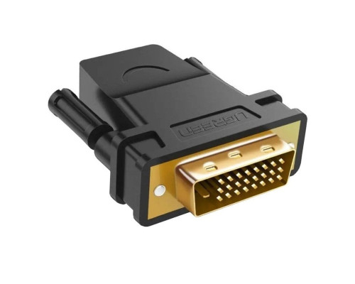 Кабель UGREEN 20124 DVI 24+1 Male to HDMI Female Adapter (Black) (UGR-20124) (UGR-20124)