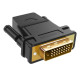 Кабель UGREEN 20124 DVI 24+1 Male to HDMI Female Adapter (Black) (UGR-20124) (UGR-20124)