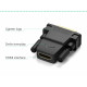 Кабель UGREEN 20124 DVI 24+1 Male to HDMI Female Adapter (Black) (UGR-20124) (UGR-20124)