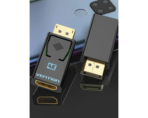 Адаптер Vention DisplayPort Male to HDMI Female Adapter Black (HBMB0) (HBMB0)