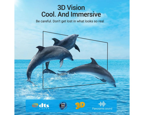 Кабель Vention HDMI-HDMI, 2M, v2.1, 8K 60Hz, 4K 120Hz, 2K 144Hz, 1080P 160Hz (AANBF) (AALBH)