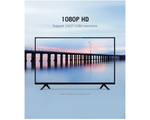 Перехідник Vention HDMI to VGA Converter 1080P with 3.5MM Audio (AIDB0) (AIDB0)