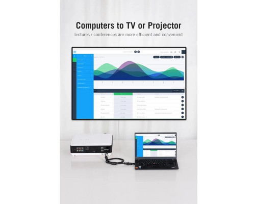 Перехідник Vention HDMI to VGA Converter 1080P with 3.5MM Audio (AIDB0) (AIDB0)